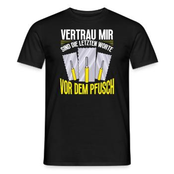 Tiler Tiler Occupation Craftsman - Men's T-Shirt - black - Front - AI Model Male 178 light (178cm)