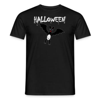 Chauve-souris d’Halloween - T-shirt homme - noir - Devant - AI Model Male 178 light (178cm)