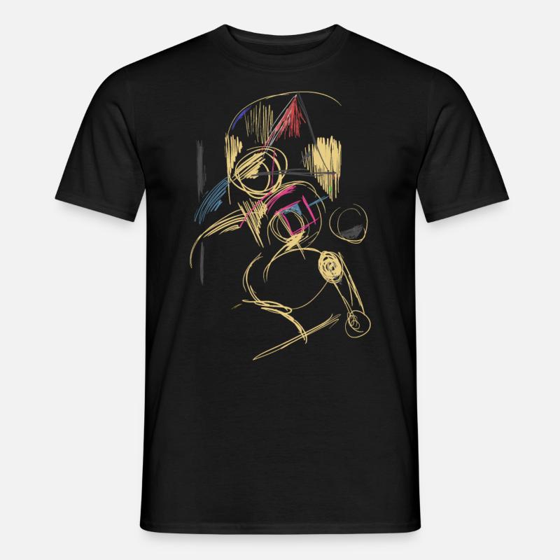 abstrakt - Männer T-Shirt - Schwarz