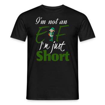 I'm not an elf i'm just short - Men's T-Shirt - black - Front - AI Model Male 178 light (178cm)