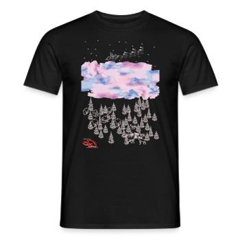 Designer T-Shirt ORIGINAL PAUKNER GRNA - Männer T-Shirt - Schwarz - Vorne - AI Model Male 178 light (178cm)