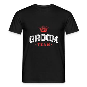L’équipe du palefrenier - T-shirt homme - noir - Devant - AI Model Male 178 light (178cm)