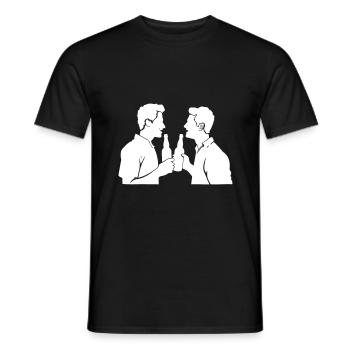 Team Party Group Celebrations Bachelor Party - Men's T-Shirt - black - Front - AI Model Male 178 light (178cm)