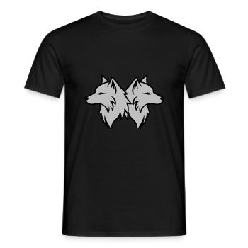 Wolf Team Pack - Men's T-Shirt - black - Front - AI Model Male 178 light (178cm)