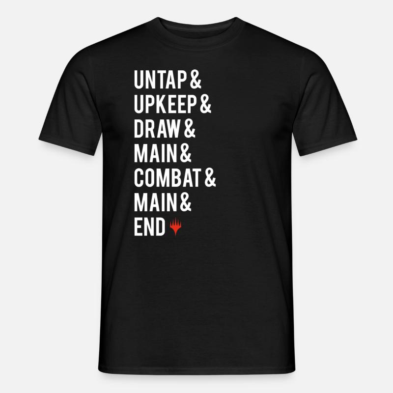 Magic: The Gathering Move Phases White - T-shirt uomo - nero