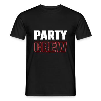 Party Crew - Men's T-Shirt - black - Front - AI Model Male 178 light (178cm)