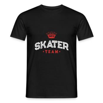 Skater Team - Men's T-Shirt - black - Front - AI Model Male 178 light (178cm)