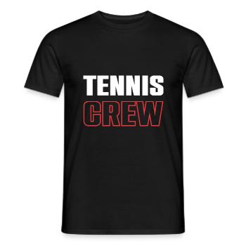 Équipe de tennis - T-shirt homme - noir - Devant - AI Model Male 178 light (178cm)