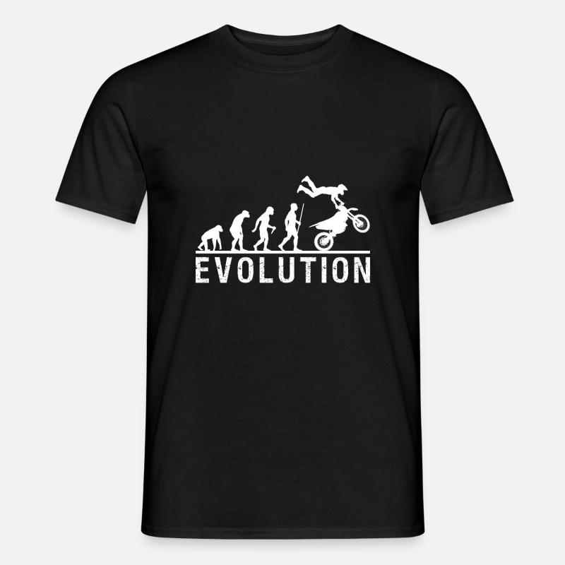 Chaîne d'évolution de la motocross - T-shirt homme - noir