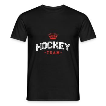 Équipe de hockey - T-shirt homme - noir - Devant - AI Model Male 178 light (178cm)