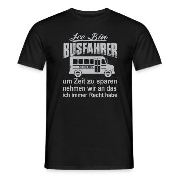 Ice bin Busfahrer - Männer T-Shirt - Schwarz - Vorne - AI Model Male 178 light (178cm)