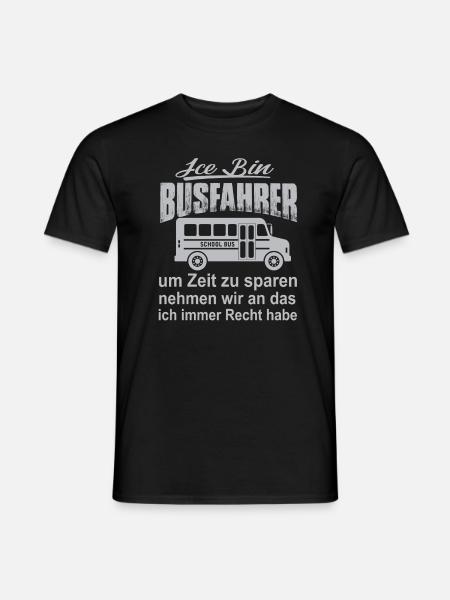 Ice bin Busfahrer - Männer T-Shirt - Schwarz