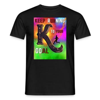 Goal Design - Men's T-Shirt - black - Front - AI Model Male 178 light (178cm)