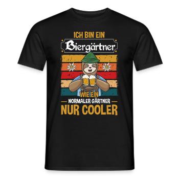I'm a beer gardener - Men's T-Shirt - black - Front - AI Model Male 178 light (178cm)