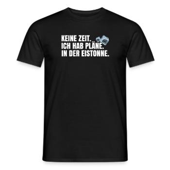 Pläne in der Eistonne - Männer T-Shirt - Schwarz - Vorne - AI Model Male 178 light (178cm)