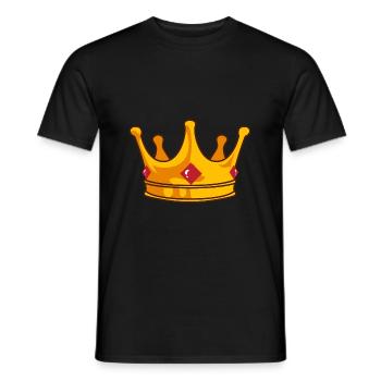 Couronne - T-shirt homme - noir - Devant - AI Model Male 178 light (178cm)