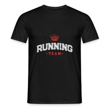 Running Team - Männer T-Shirt - Schwarz - Vorne - AI Model Male 178 light (178cm)