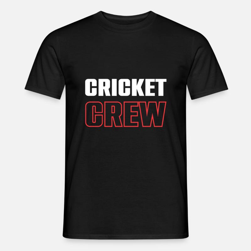 Cricket Crew - Männer T-Shirt - Schwarz