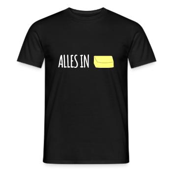 Everything in butter - Men's T-Shirt - black - Front - AI Model Male 178 light (178cm)