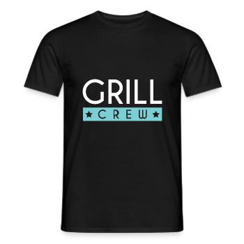 Grill Crew - Men's T-Shirt - black - Front - AI Model Male 178 light (178cm)