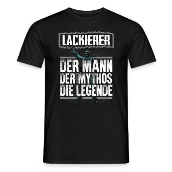LACKIERER - Mythos - Männer T-Shirt - Schwarz - Vorne - AI Model Male 178 light (178cm)