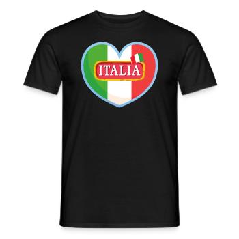 italia - T-shirt homme - noir - Devant - AI Model Male 178 light (178cm)