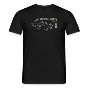 Dorschkönig 2025 - Männer T-Shirt - Schwarz - Vorne - AI Model Male 178 light (178cm)