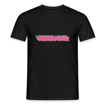 Weekend Lover - Men's T-Shirt - black - Front - AI Model Male 178 light (178cm)