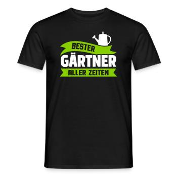 MEILLEUR JARDINIER DE TOUS LES TEMPS - T-shirt homme - noir - Devant - AI Model Male 178 light (178cm)
