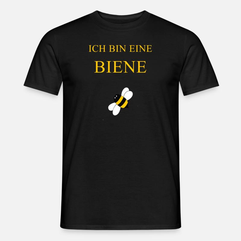 Karneval & Fasching Tshirt ich bin eine Biene - Männer T-Shirt - Schwarz