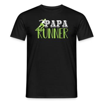 Dad Runner Runner Running Gift - Men's T-Shirt - black - Front - AI Model Male 178 light (178cm)