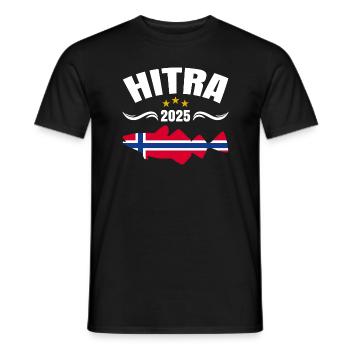 Hitra Norwegen Angeltour 2025 - Männer T-Shirt - Schwarz - Vorne - AI Model Male 178 light (178cm)