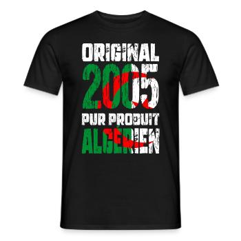 20th Anniversary - Original - 2005 - Algerian - Men's T-Shirt - black - Front - AI Model Male 178 light (178cm)