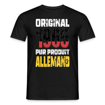 60th Anniversary - Original - 1965 - German - Men's T-Shirt - black - Front - AI Model Male 178 light (178cm)