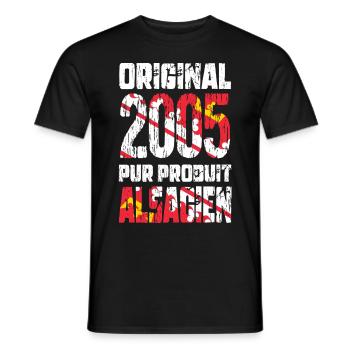 20th anniversary - Original - 2005 - Alsatian - Men's T-Shirt - black - Front - AI Model Male 178 light (178cm)