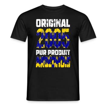 20-jähriges Jubiläum - Original - 2005 - Ardéchois - Männer T-Shirt - Schwarz - Vorne - AI Model Male 178 light (178cm)