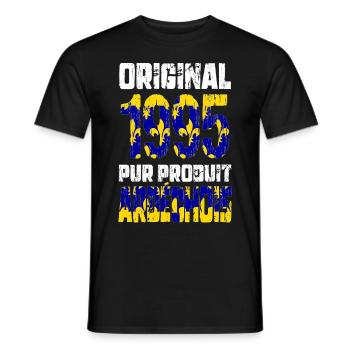 30-jähriges Jubiläum - Original - 1995 - Ardèche - Männer T-Shirt - Schwarz - Vorne - AI Model Male 178 light (178cm)