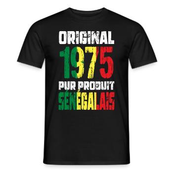 50th Anniversary - Original 1975 - Senegalese - Men's T-Shirt - black - Front - AI Model Male 178 light (178cm)
