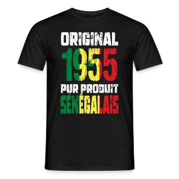 70th Anniversary - Original 1955 - Senegalese - Men's T-Shirt - black - Front - AI Model Male 178 light (178cm)