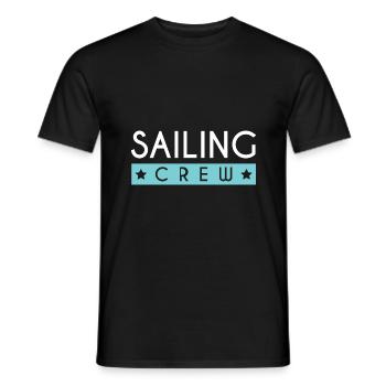 Équipage de navigation - T-shirt homme - noir - Devant - AI Model Male 178 light (178cm)