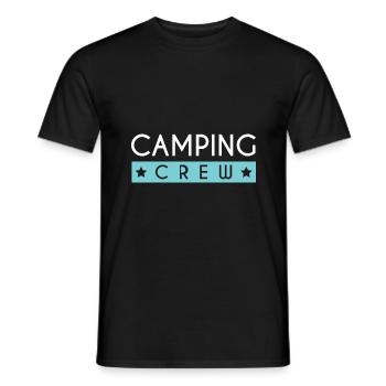 Équipe de camping - T-shirt homme - noir - Devant - AI Model Male 178 light (178cm)