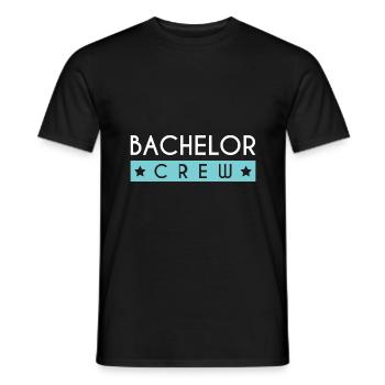 Équipage Bachelor - T-shirt homme - noir - Devant - AI Model Male 178 light (178cm)