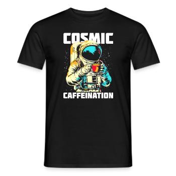 Café Astronaute Caféine Pop Art - T-shirt homme - noir - Devant - AI Model Male 178 light (178cm)