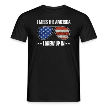 I Miss the America I Grew up In - Men's T-Shirt - black - Front - AI Model Male 178 light (178cm)