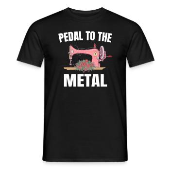 Pedal To The Metal - Men's T-Shirt - black - Front - AI Model Male 178 light (178cm)