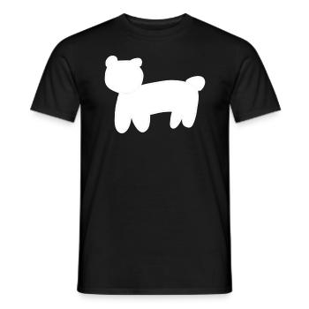 Bear Animal Symbol Brown - Men's T-Shirt - black - Front - AI Model Male 178 light (178cm)
