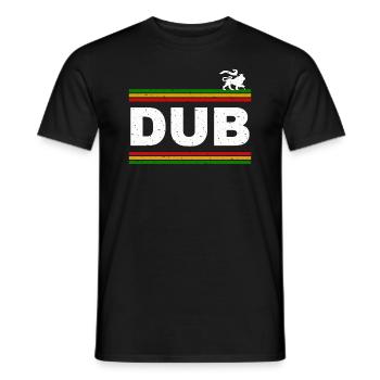 Dub Lion - T-shirt homme - noir - Devant - AI Model Male 178 light (178cm)
