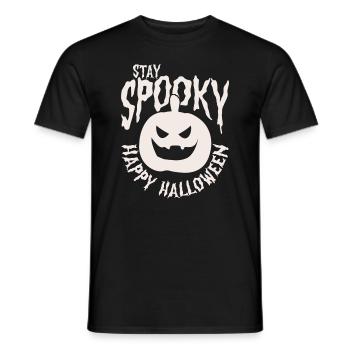 Halloween Pumpkin - Men's T-Shirt - black - Front - AI Model Male 178 light (178cm)