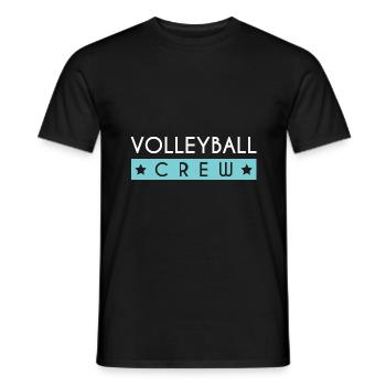 Équipe de volley-ball - T-shirt homme - noir - Devant - AI Model Male 178 light (178cm)