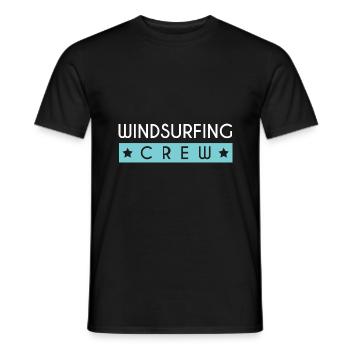 Équipage de planche à voile - T-shirt homme - noir - Devant - AI Model Male 178 light (178cm)